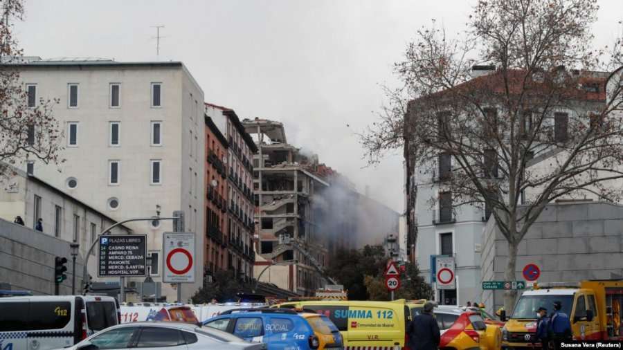چهار نفر در انفجار گاز در مادرید جان خود را از دست دادند