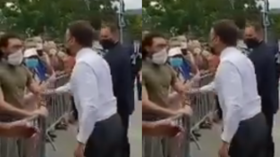 Macroni reacts for the first time after slapping in public