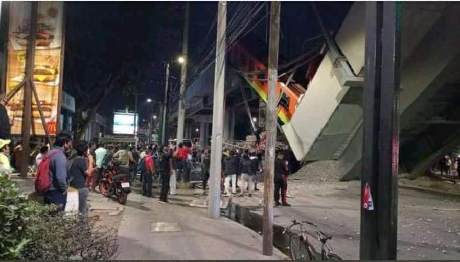 Mexico City subway bridge collapses, killing at least 15 people
