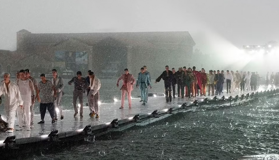 Dolce & Gabbana fashion show in Venice turns into chaos due to torrential storm