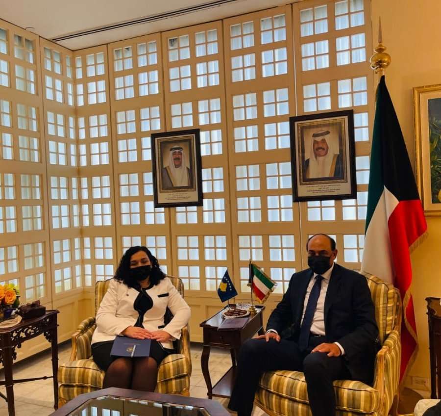 Osmani meets with the Prime Minister of Kuwait, asks for support for Kosovo's membership in international organizations