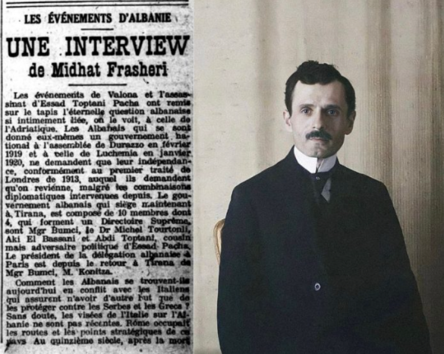 Çfarë thoshte Mit’hat Frashëri mbi origjinën e konfliktit italo-shqiptar