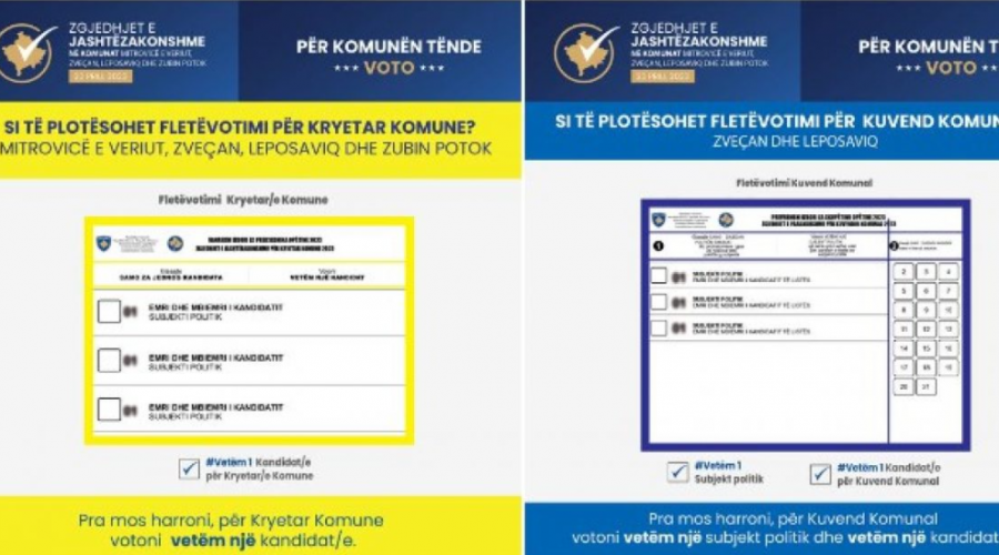 KQZ-ja publikon fletëvotimet për zgjedhjet në veri