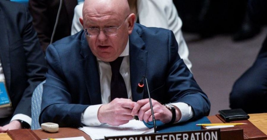 Ambasadori rus në OKB ndërpret një minutë heshtje për viktimat në Ukrainë