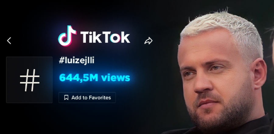 Luiz Ejlli “pushton” TikTok-un, shënohet rekord kërkimesh me emrin e tij