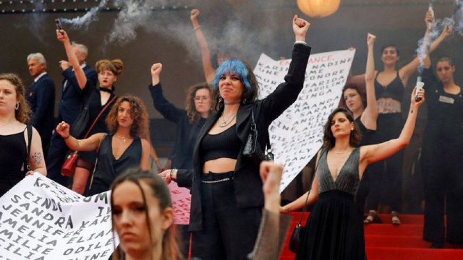 Protestohet kundër reformave të pensioneve franceze gjatë Festivalit në Kanë