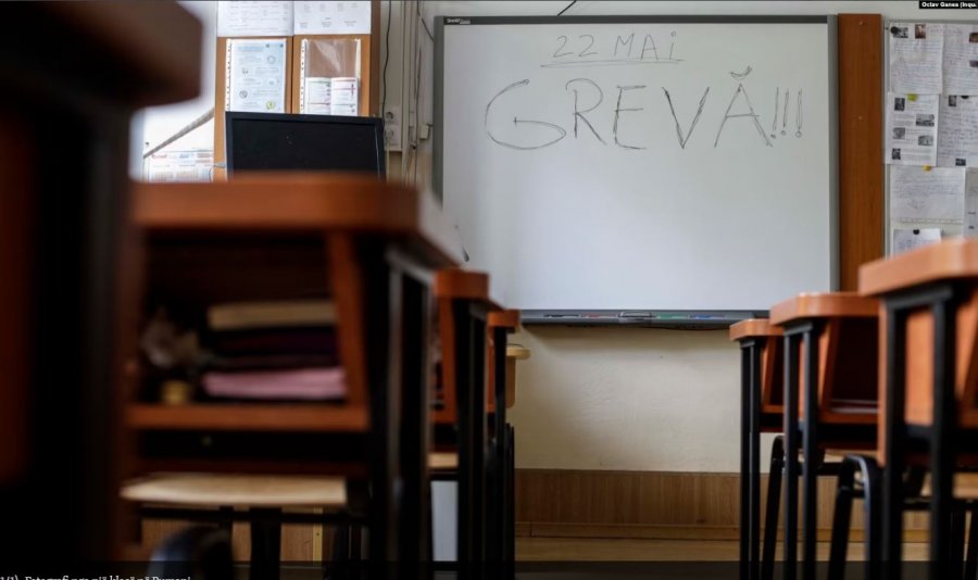 Mësimdhënësit në Rumani hyjnë në grevë për paga më të mira