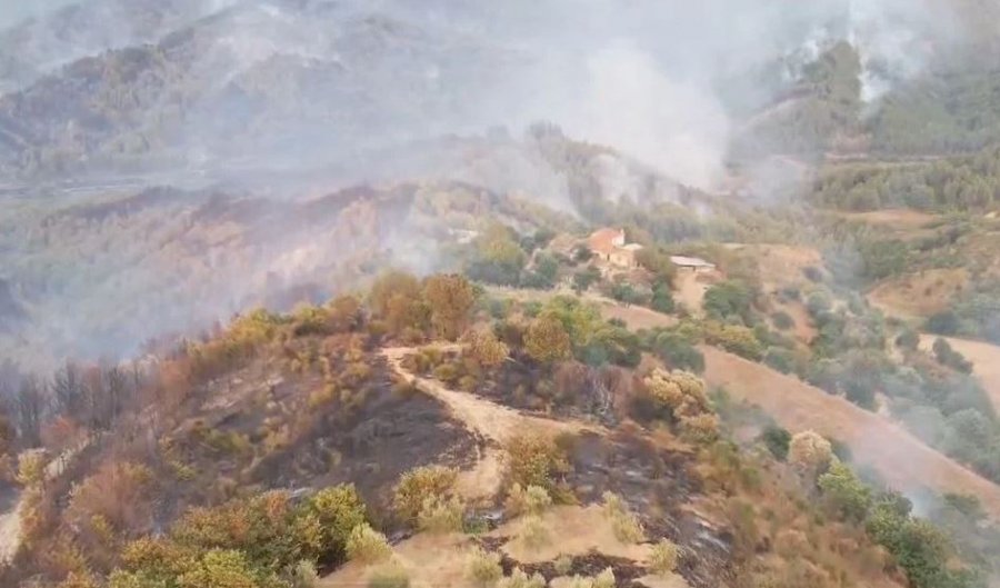 Mbi 40 shtëpi në fshatrat e Gramshit u dogjën nga zjarri