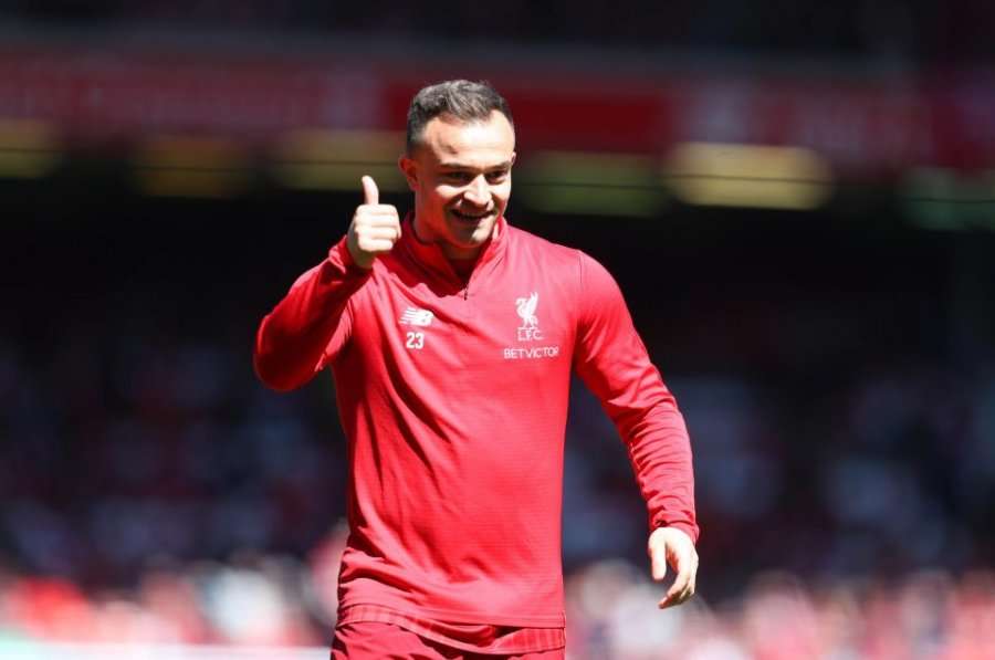 Xherdan Shaqiri ia bën dikujt me sy pak orë para ndeshjes me Chelsean