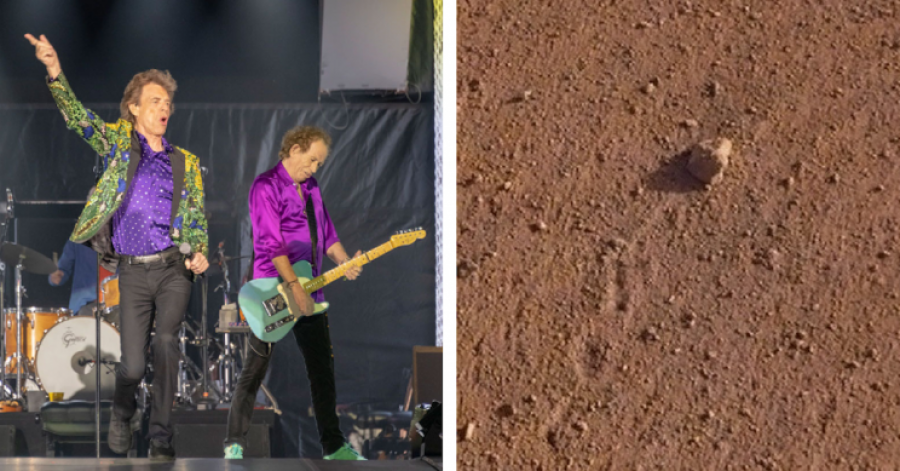 Një gur në Mars pagëzohet “Rolling Stones”