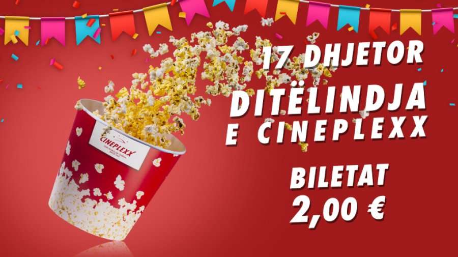 Cineplexx feston ditëlindjen e tretë me super-ofertë, të gjitha biletat 2,00 euro