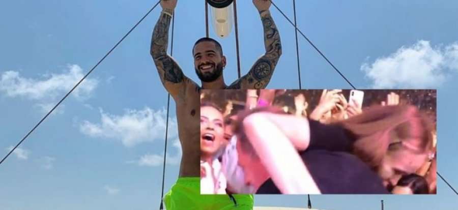 Momenti kur fansja e Malumës ngjitet në skenë derisa ai po performonte