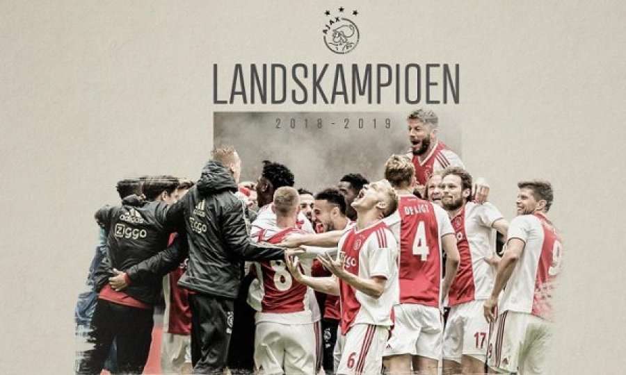 Super Ajaxi shpallet kampion i Holandës, dy trofe këtë sezon