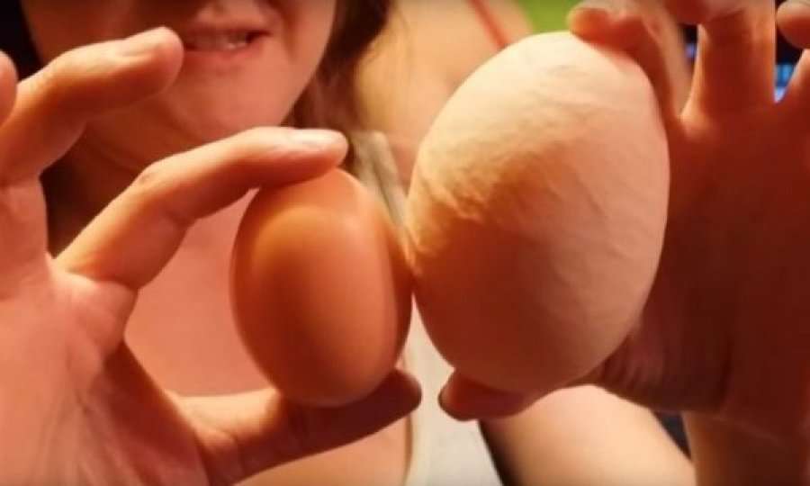 Gruaja gjeti një vezë gjigante në fermë, nuk do të besoni se çfarë kishte brenda