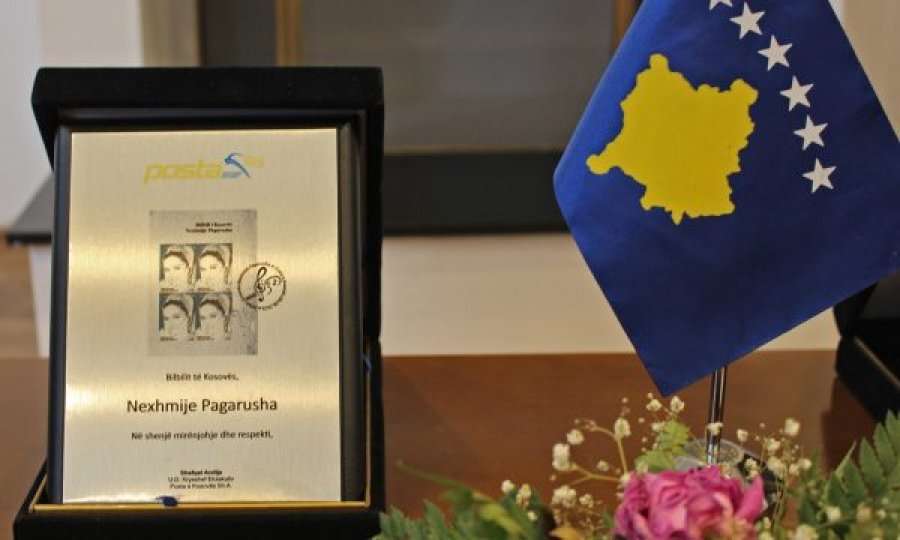 Nexhmije Pagarusha nderohet me vendosje në pulla postare