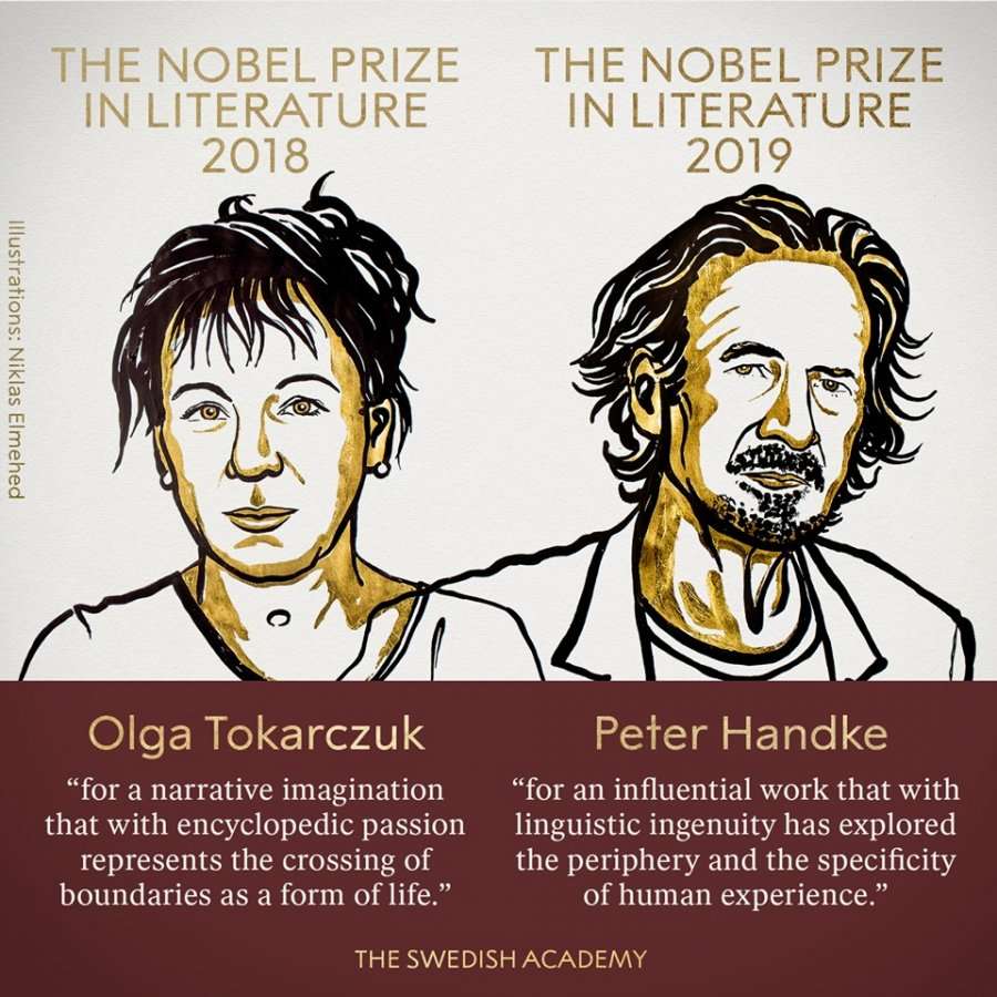 Olga Tokarczu dhe Peter Handke, laureatë të ‘Nobelit për Letërsi’
