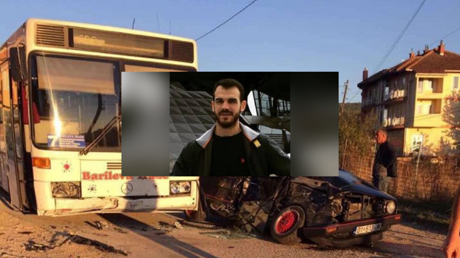 Pamje të frikshme nga aksidenti i djeshëm mes “Golf 2” dhe autobusit urban