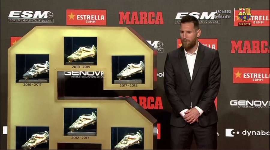 Askush sikur Leo Messi, super-ylli i Barcelonës prezanton 'Këpucën e Artë'
