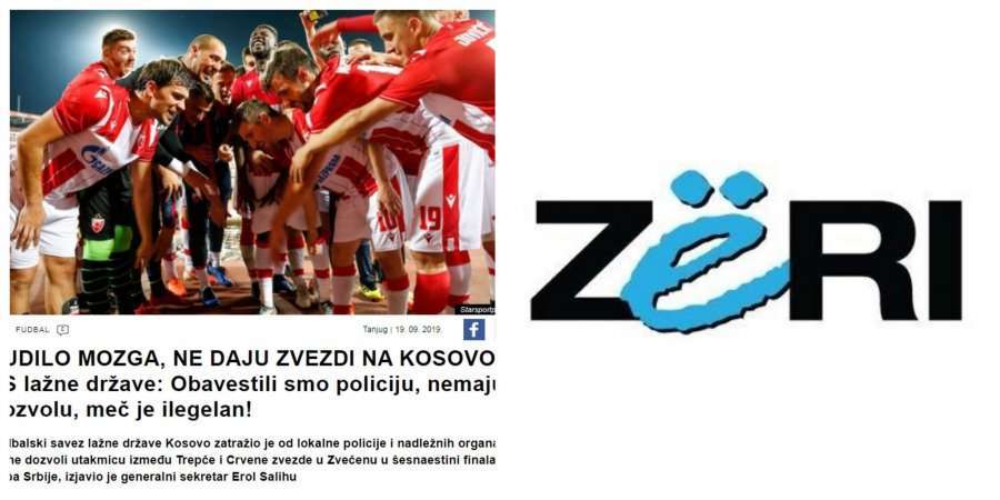 Federata e Futbollit të Serbisë reagon pas shkrimit të gazetës ‘Zëri’