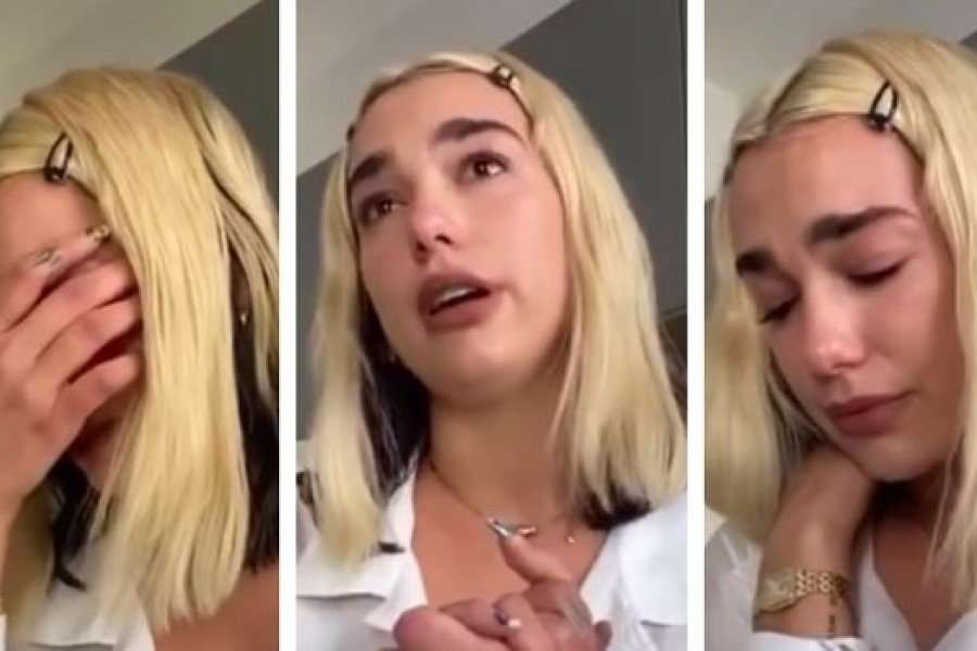 Dua Lipa shpërthen në lotë gjatë një paraqitje ‘live’