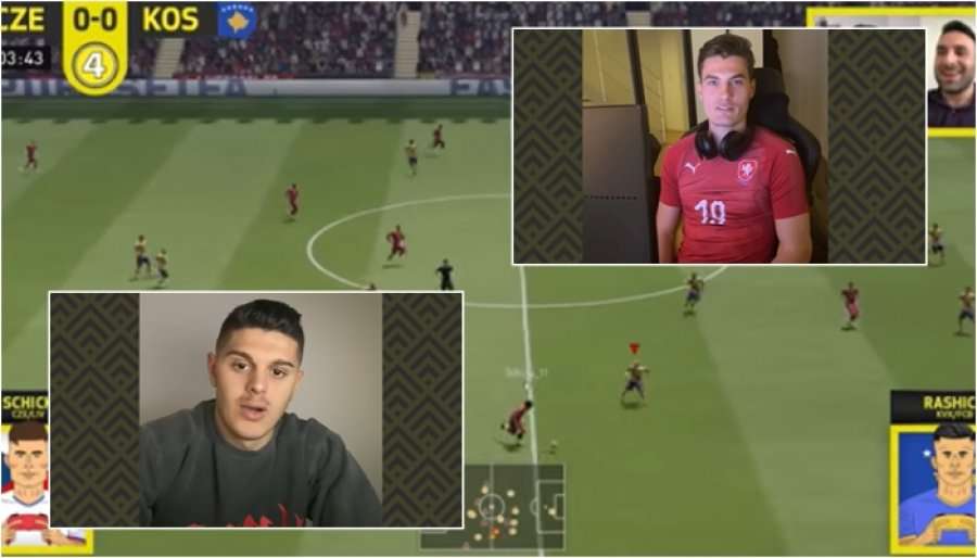 Milot Rashica përballet me 'bomberin' çek në FIFA, ndeshja përfundon me rezultat të thellë