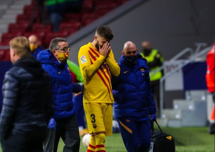 Pique u largua me lot pas lëndimit që pësoi kundër Atletico Madridit
