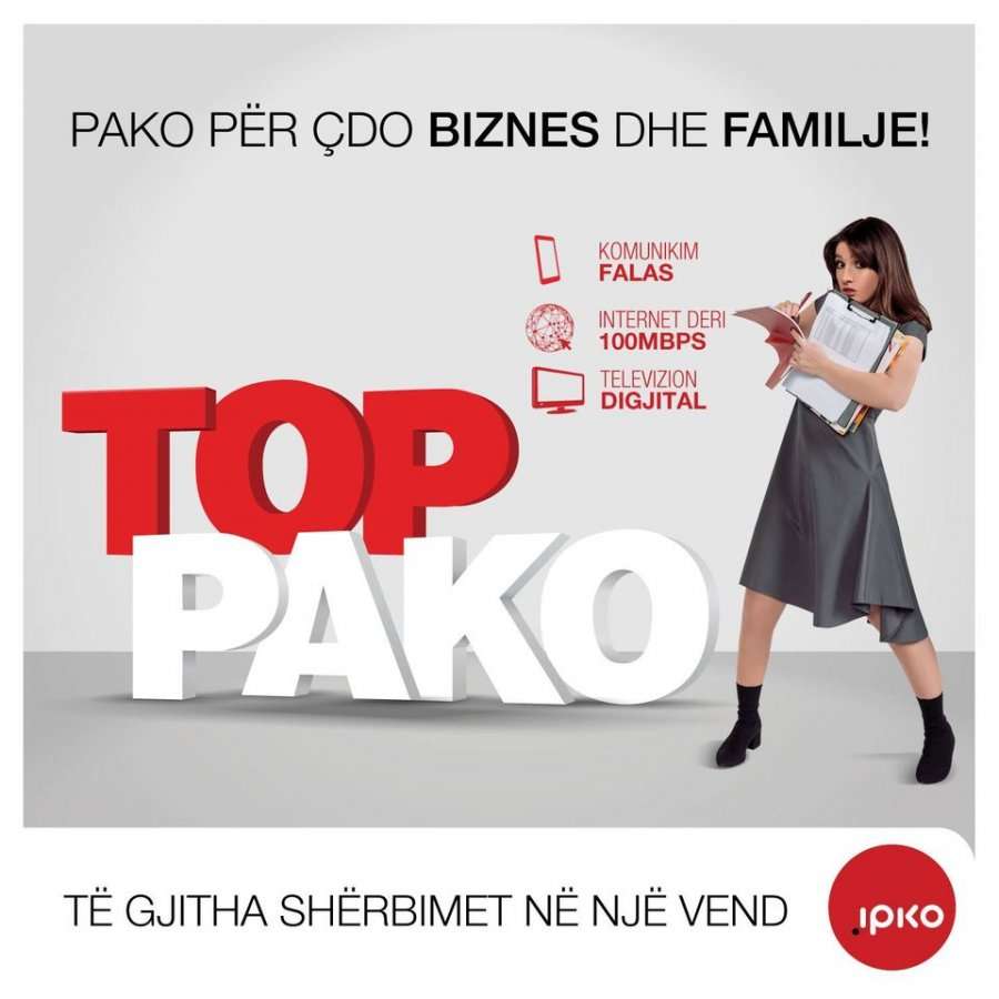 IPKO pasuron pakon TOP - Më shumë internet dhe benefite në një vend