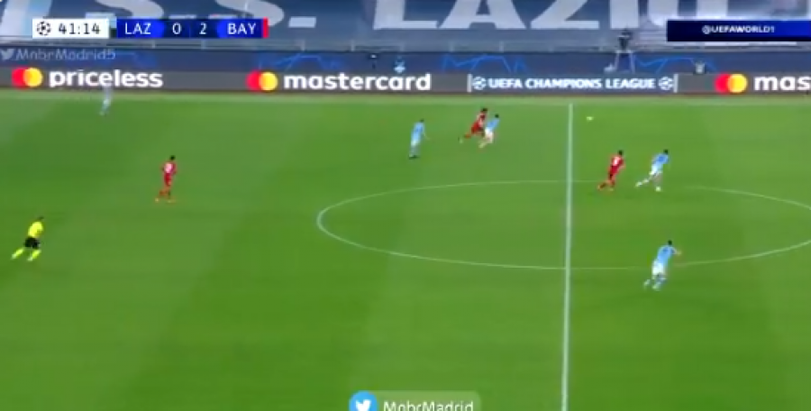 Për dy minuta, shënohen dy gola në ndeshjen Lazio - Bayern Munich