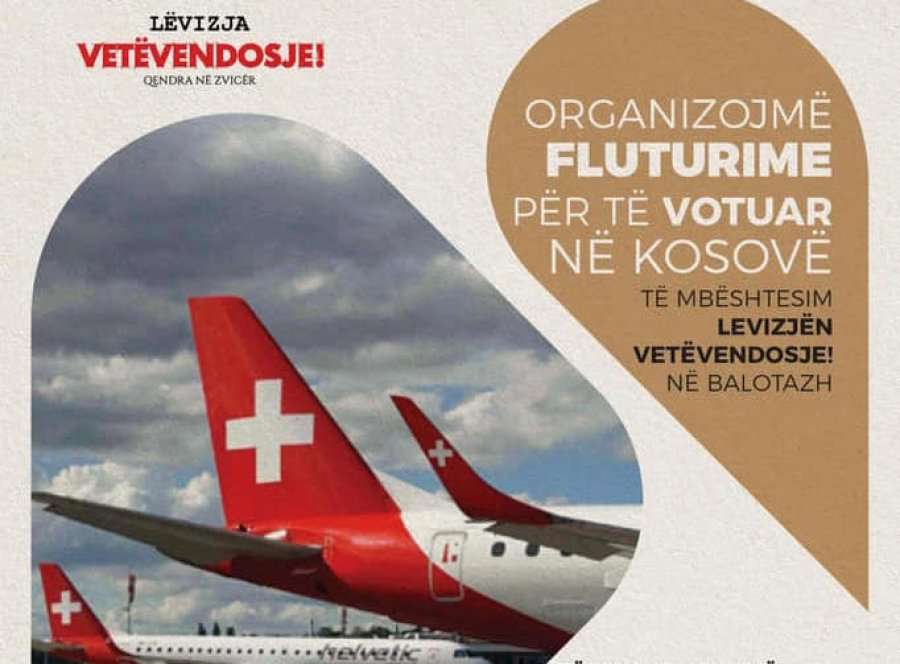 Vetëvendosja organizon fluturime nga Zvicra për balotazh
