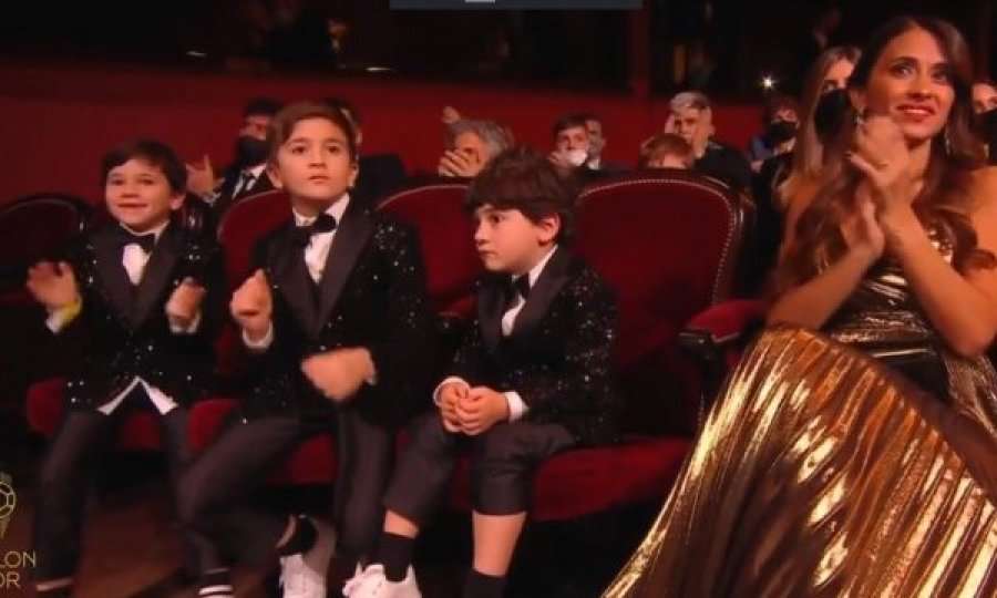 Momenti kur Messi e fiton Topin e Artë, kështu reaguan fëmijët e tij