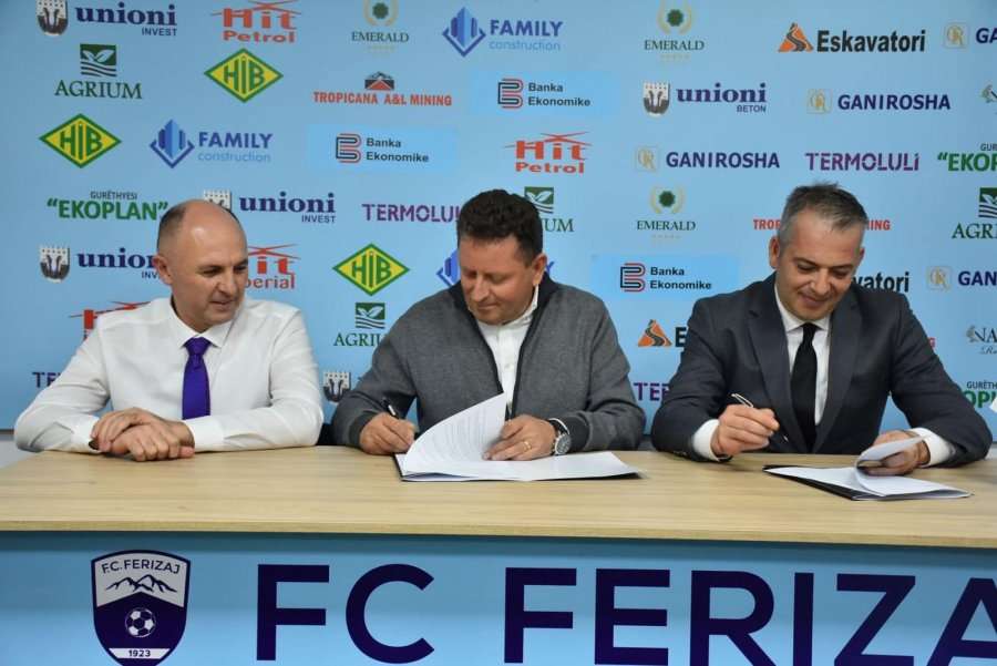 FC Ferizaj nënshkruan marrëveshje sponsorizimi me Bankën Ekonomike