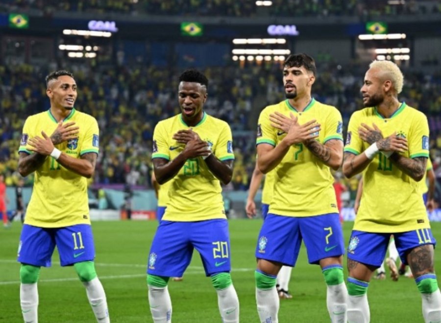 Brazili e mposht pa telashe Korenë e Jugut, në çerekfinale përballet me Kroacinë