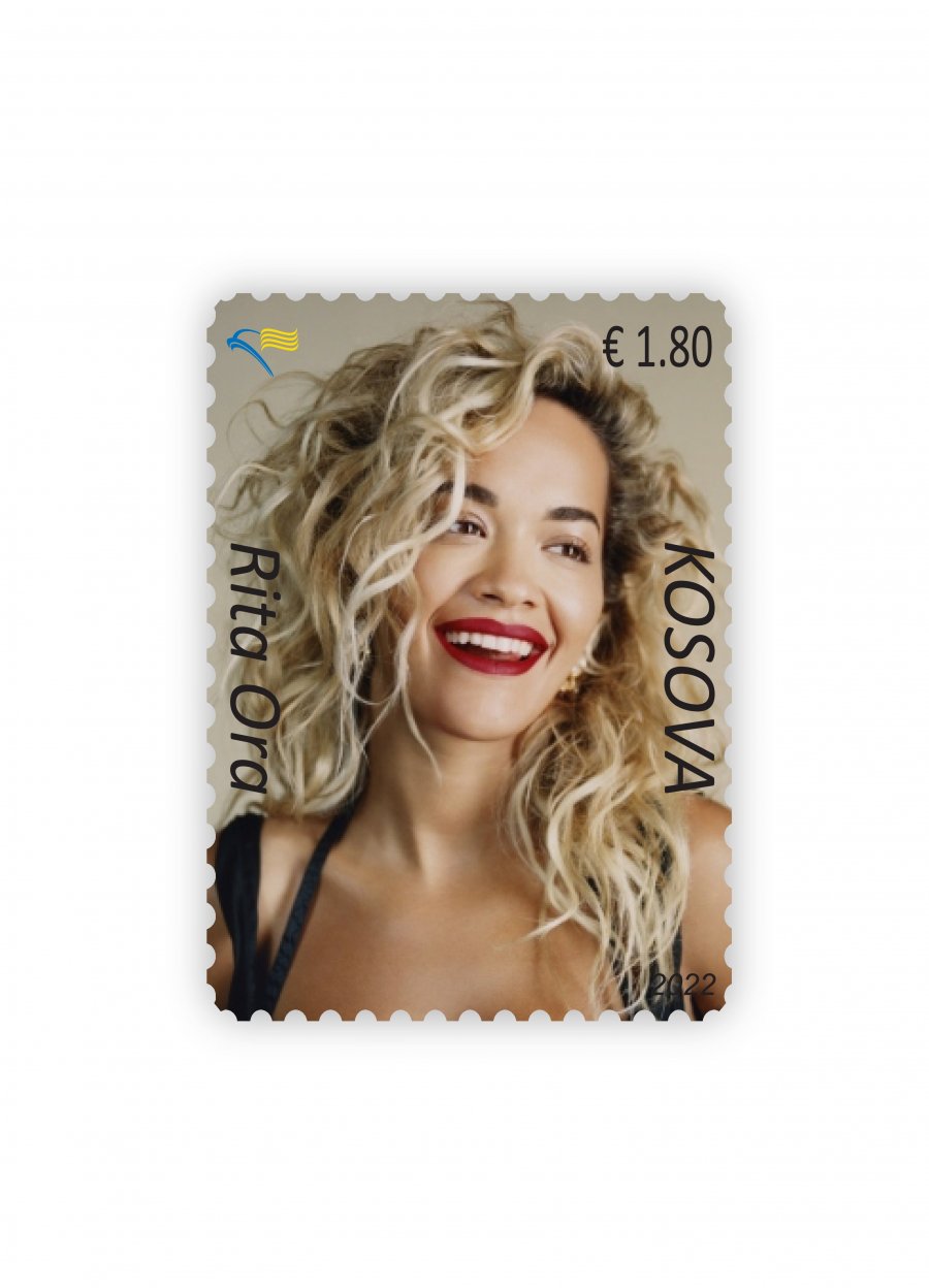Rita Ora në pulla postare të Kosovës