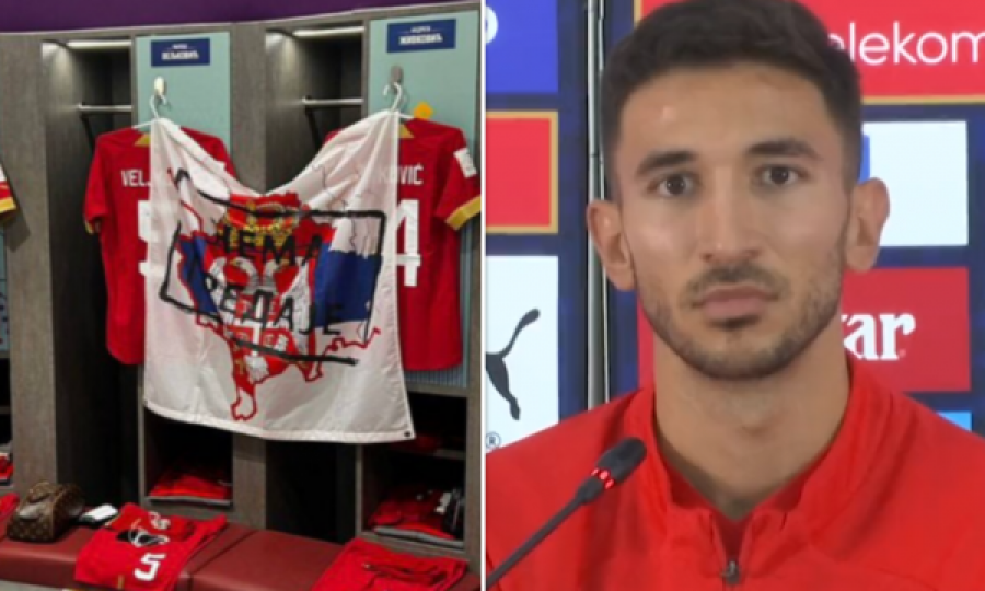 Gazetari amerikan e pyet futbollistin serb për skandalin me flamur, ky ishte reagimi i shpejtë nga zyrtari i Federatës serbe
