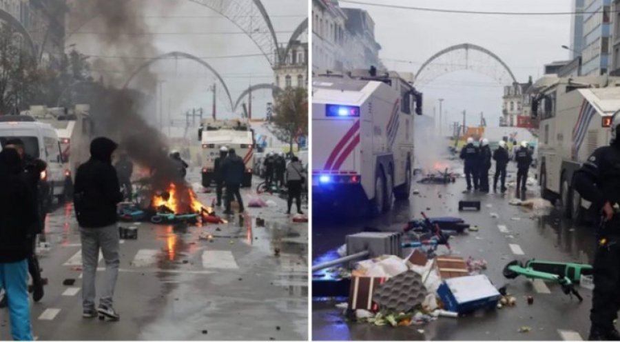 Shpërthejnë trazirat në Bruksel, pas humbjes shokuese të Belgjikës ndaj Marokut