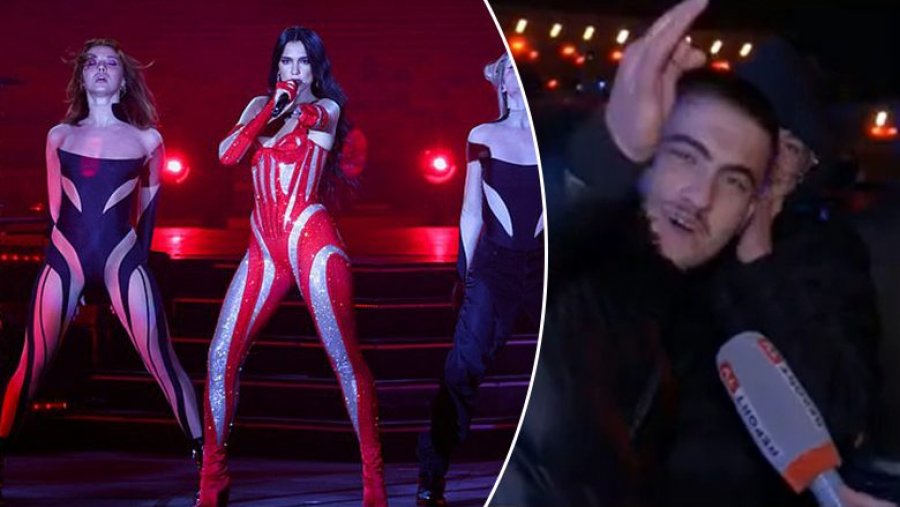“Incident” gjatë transmetimit direkt nga koncerti i Dua Lipës, qytetari shan ‘live’ Serbinë