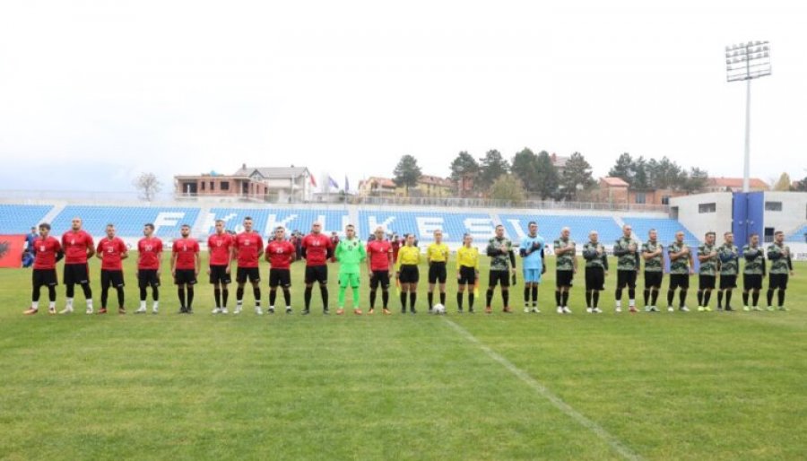 Forca e Sigurisë së Kosovës dhe Forcat e Armatosura të Shqipërisë zhvillojnë ndeshje miqësore në futboll
