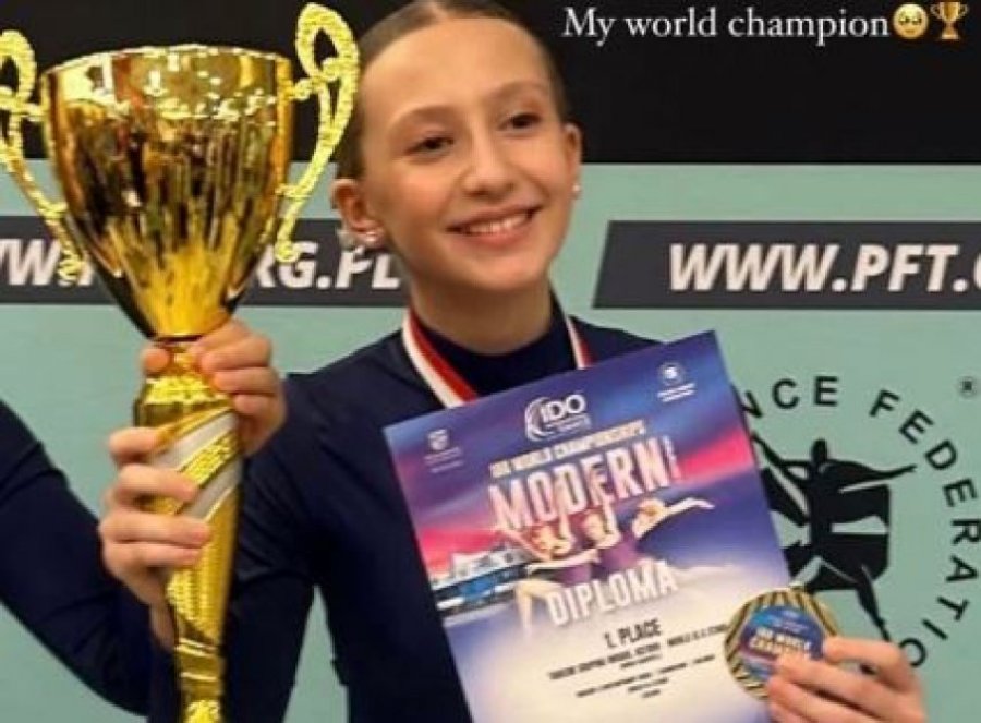 Mbesa e Agim Kasapollit, kampione e botës në kategorinë U-12