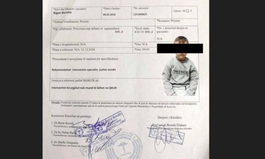 Rigon Berisha ka nevojë për ndihmë, familjes i duhen 33 mijë euro për shërimin e tij