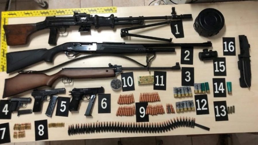 Shumë armë në duart e qytetarëve, gjatë 2023-shit Policia konfiskoi rreth dymijë armë të ndryshme e municion