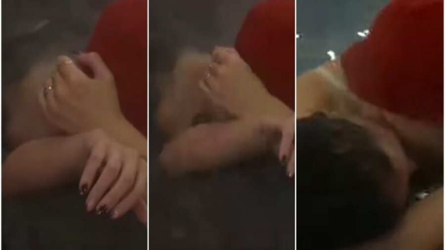 Pajtohen Gjesti dhe Xheneta, shkëmbejnë puthje të zjarrta në pishinë