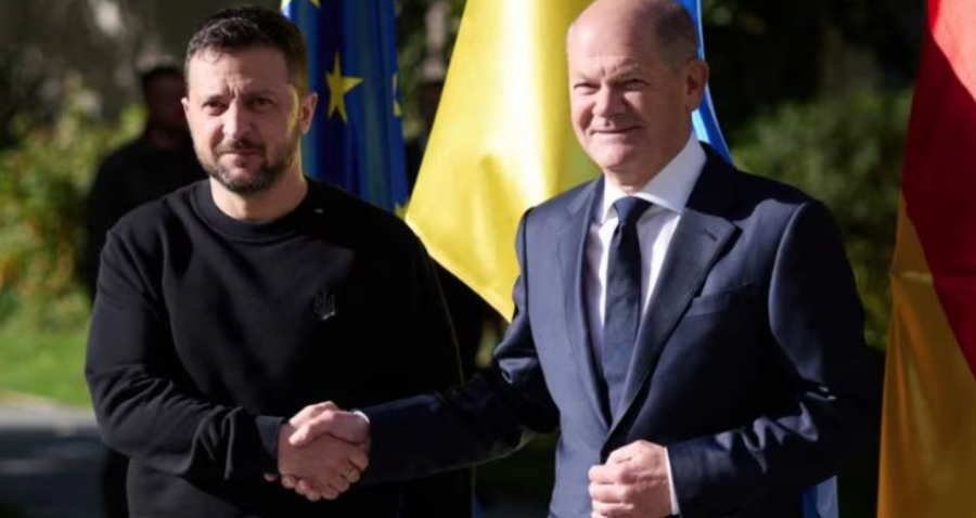 Scholzi njofton mbështetje shtesë ushtarake për Kievin gjatë vizitës së Zelenskyt