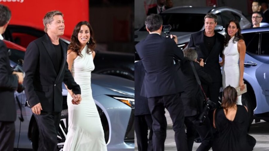 Festivali i Filmit në Venecia, Brad Pitt prezanton për herë të parë të dashurën gjatë parakalimit në tapetin e kuq