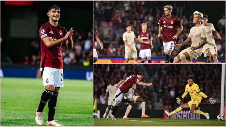 Rrahmani dhe Krasniqi shijojnë fitoren e Sparta Pragës duke luajtur në Ligën e Kampionëve, Laçi protagonist me një gol të bukur