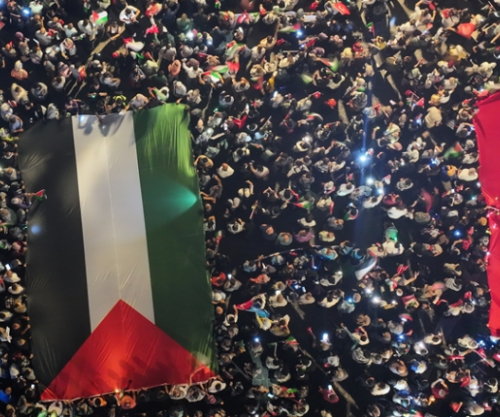 Mijëra njerëz protestojnë në Stamboll kundër Izraelit: Bëhu shpresë për Gazën