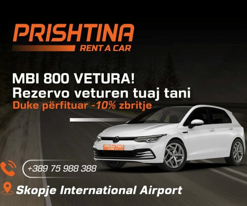 Eurokoha dhe Rent a Car Prishtina - partneritet për vetura me qira në Aeroportin e Prishtinës, Shkupit dhe Tiranës