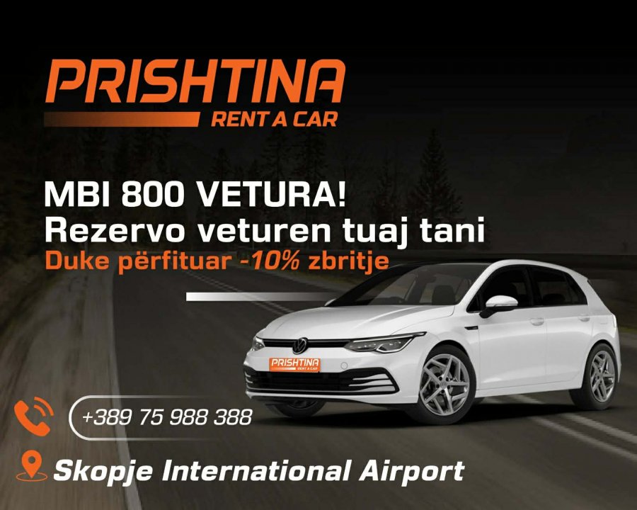 Eurokoha dhe Rent a Car Prishtina - partneritet për vetura me qira në Aeroportin e Prishtinës, Shkupit dhe Tiranës