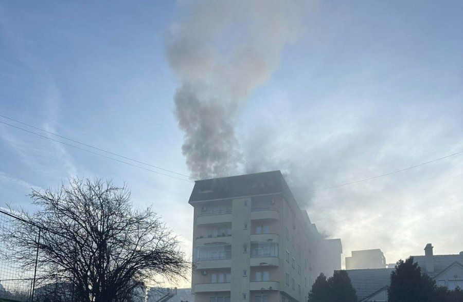 Një i lënduar nga zjarri në një banesë në lagjen “Bregu i Diellit”