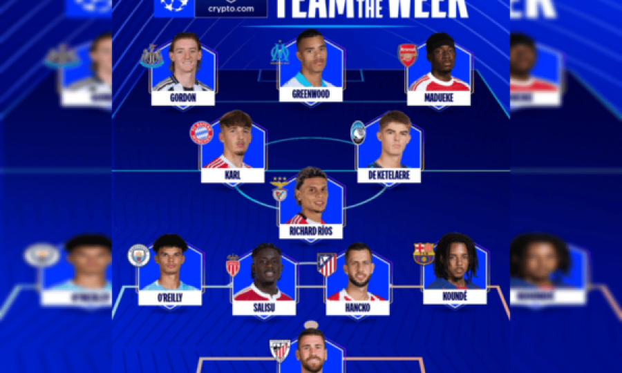 UEFA publikon formacionin e javës në Ligën e Kampionëve