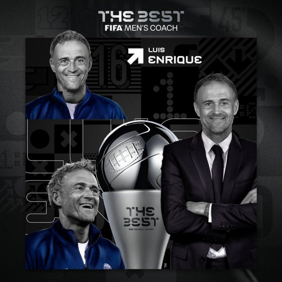 Luis Enrique shpallet trajneri më i mirë i vitit nga FIFA